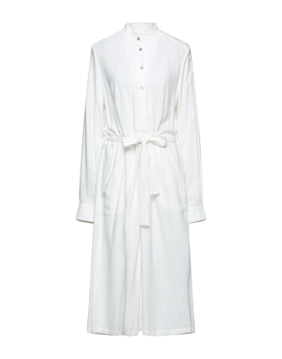 Shop Les Bo-hemiennes Midi Dresses In White