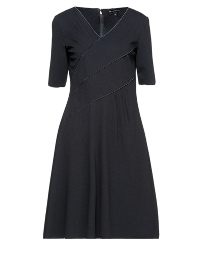 Shop Emporio Armani Midi Dresses In Dark Blue