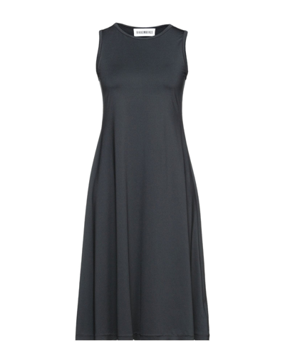 Shop Bikkembergs Woman Midi Dress Black Size S Polyester, Elastane