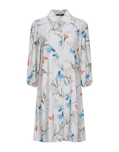 Shop Spago Donna Woman Mini Dress Light Grey Size L Polyester
