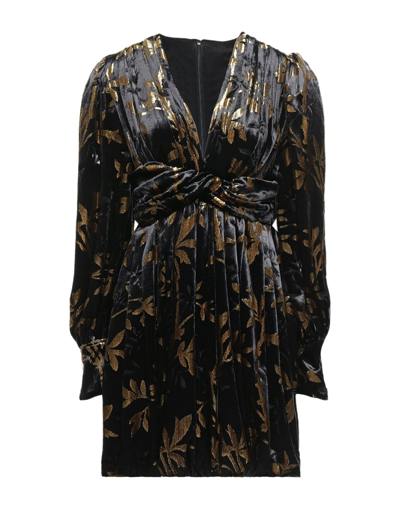 Shop Dodo Bar Or Woman Short Dress Black Size 8 Viscose, Polyester, Silk