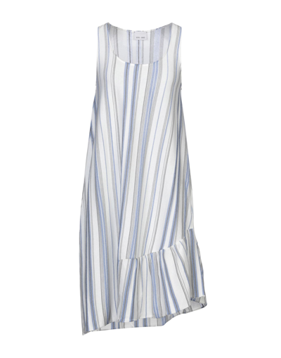 Shop Viki-and Woman Mini Dress White Size 4 Cotton, Viscose, Polyester, Metallic Polyester