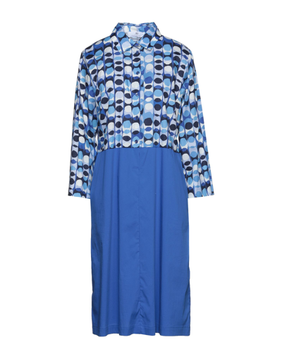 Shop Anna Seravalli Midi Dresses In Blue
