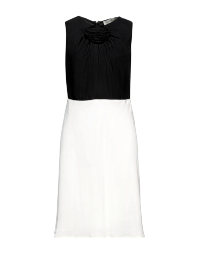 Shop Anna Molinari Woman Midi Dress White Size 10 Acetate, Viscose, Polyester, Brass, Polyamide