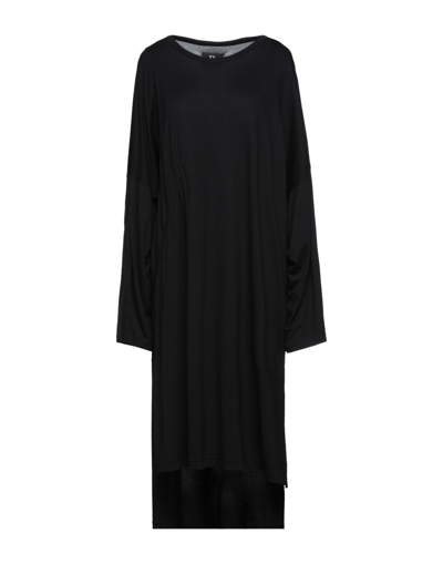 Shop Yohji Yamamoto Midi Dresses In Black
