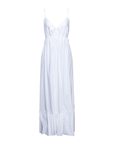 Shop Berna Woman Maxi Dress White Size S Cotton