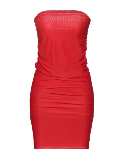 Shop Pinko Woman Mini Dress Red Size M Polyamide, Elastane