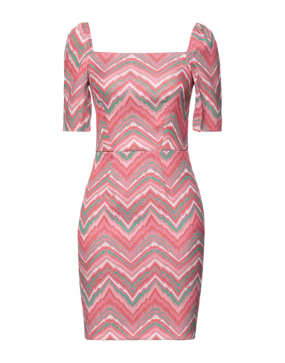 Shop Closet Woman Mini Dress Pink Size 10 Polyester, Metallic Fiber, Elastane