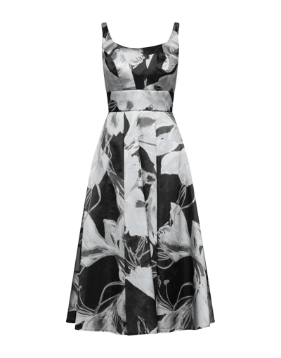 Shop Sologioie Midi Dresses In Light Grey