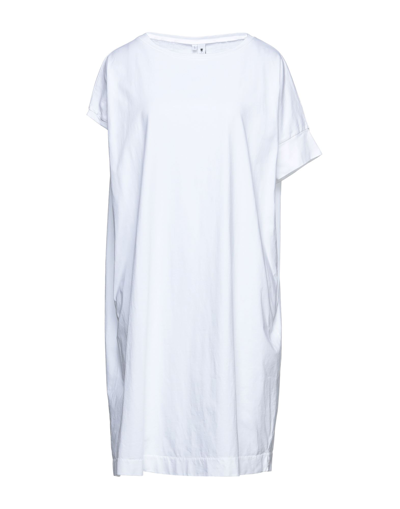 Shop European Culture Woman Mini Dress White Size S Cotton