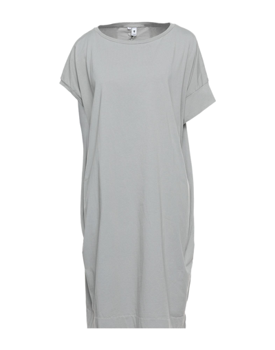 Shop European Culture Woman Mini Dress Grey Size S Cotton