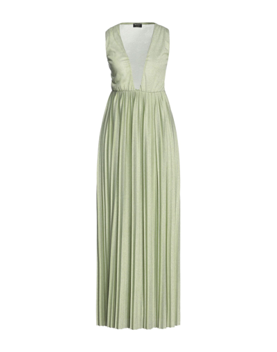 Shop Siste' S Siste's Woman Maxi Dress Light Green Size S Polyester, Elastane