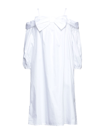 Shop Kaos Woman Midi Dress White Size 6 Cotton