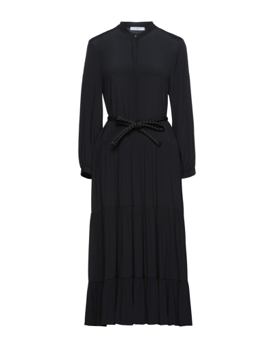 Shop Beatrice B Beatrice .b Woman Midi Dress Black Size 6 Acetate, Silk, Viscose