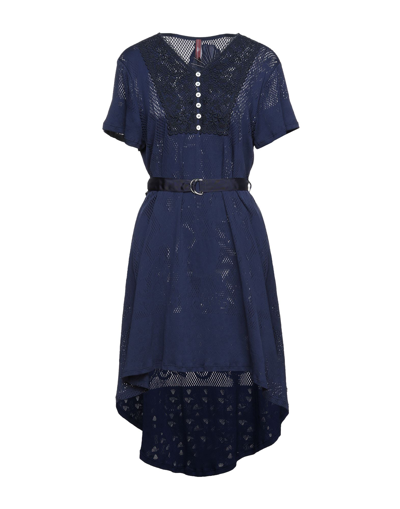 Shop High Woman Mini Dress Midnight Blue Size M Nylon, Polyester