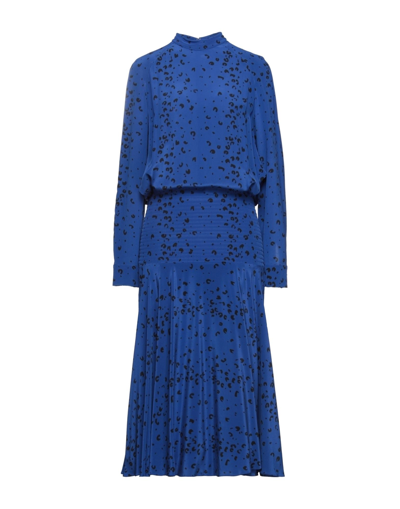 Shop Kenzo Midi Dresses In Bright Blue