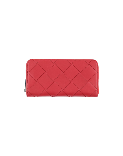 Shop Bottega Veneta Man Wallet Red Size - Soft Leather