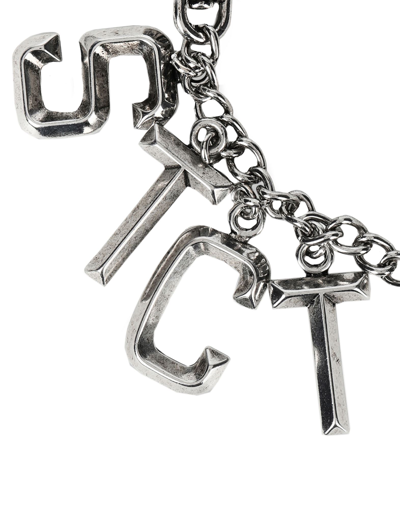 Shop Just Cavalli Woman Key Ring Silver Size - Zinc, Iron, Aluminum, Copper