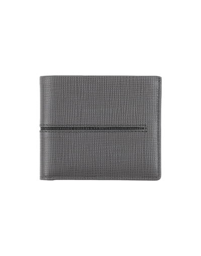 Shop Tod's Man Wallet Lead Size - Soft Leather In Grey