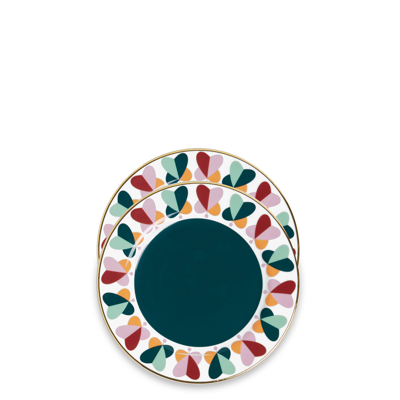 La Doublej Dessert Plates Set Of 2 In Multi