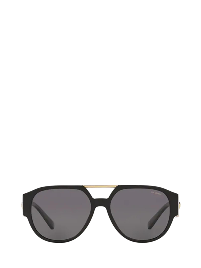 Shop Versace Ve4371 Black Sunglasses