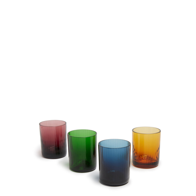 Shop La Doublej Liquor Glasses Set Of 4 In Misty Rainbow Mix