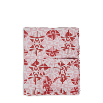 Shop La Doublej Tablecloth (180x350) In Slinky Rosso