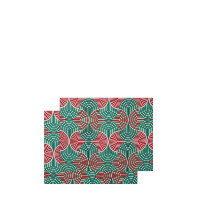 Shop La Doublej Tablemat Set Of 2 (35x45) In Slinky Verde