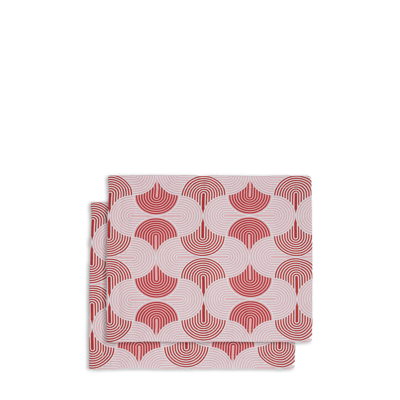 Shop La Doublej Tablemat Set Of 2 (35x45) In Slinky Rosso