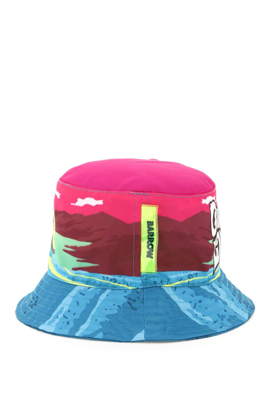 Shop Barrow Nylon Bucket Hat In Fuchsia,blue