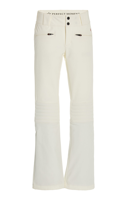 Shop Perfect Moment Aurora Flared Ski Pants In White