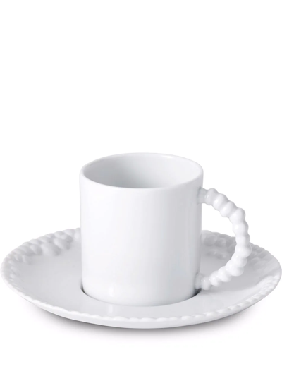 L'objet Haas Mojave Espresso Cup And Saucer In 白色