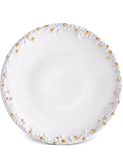 L'objet Haas Mojave 24k Gold & Porcelain Bread & Butter Plate In 白色