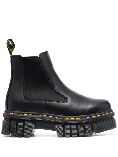Dr. Martens Audrick 27148001 Black Leather Platform Chelsea Boot Zogg258 In 黑色