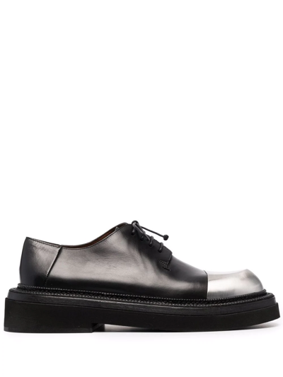 Shop Marsèll Pollicione Leather Derby Shoes In Black