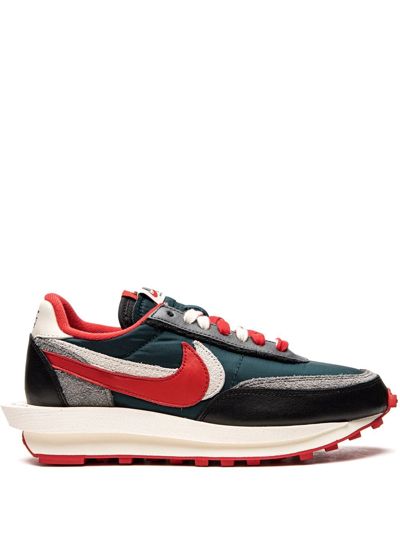 Shop Nike X Undercover X Sacai X Ldwaffle "midnight Spruce University Red" Sneakers In Blue