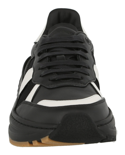Shop Bottega Veneta Mens Speedster Leather Sneakers In Black/white