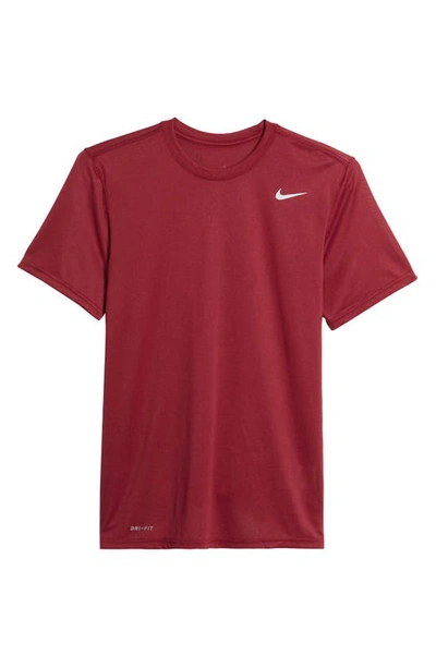 Shop Nike Legend 2.0 Dri-fit Training T-shirt In Team Red/ Black/ Matte Silver