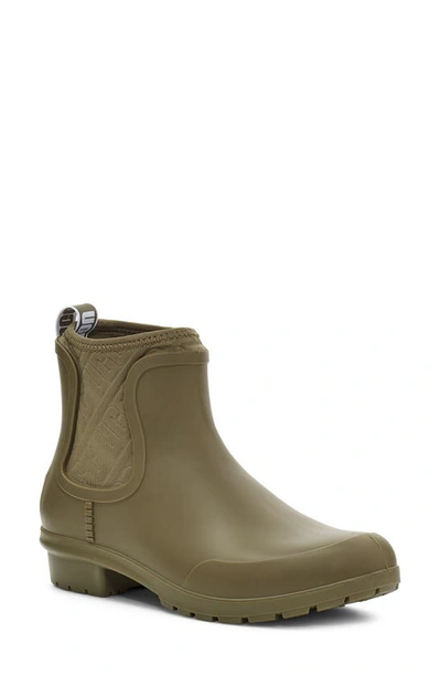 Shop Ugg (r) Chevonne Chelsea Waterproof Rain Boot In Olive