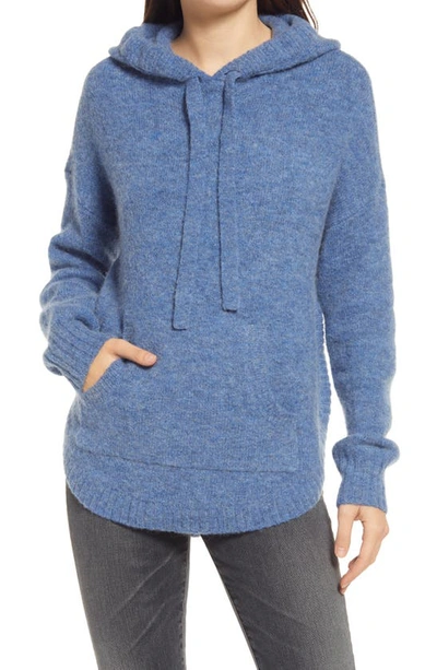 Madewell Wilmington Hoodie Sweater In Heather Denim | ModeSens