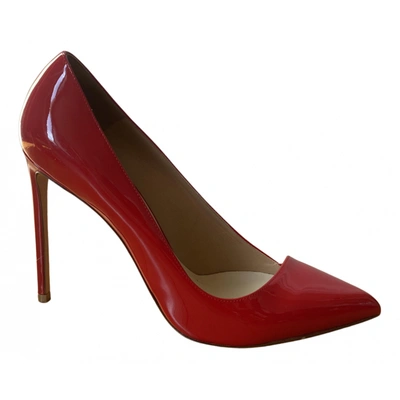 Pre-owned Francesco Russo Patent Leather Heels In Red