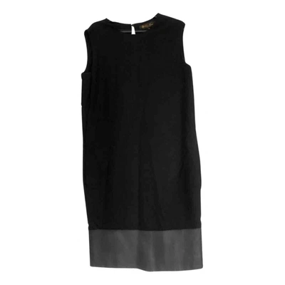 Pre-owned Loro Piana Cashmere Mid-length Dress In Black
