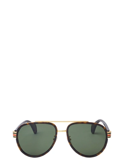 Gucci Gg0447s Dark Havana Male Sunglasses In . | ModeSens