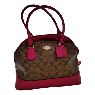 Cartable mini sierra leather handbag Coach Multicolour in Leather