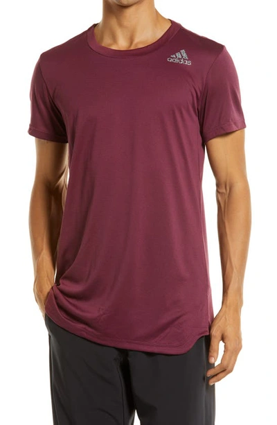 Adidas Originals Primeblue Always Om Yoga T-shirt In Victory Crimson |  ModeSens