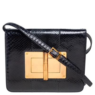 Natalia python handbag Tom Ford Black in Python - 29463542