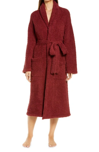 Barefoot Dreamsr Barefoot Dreams(r) Cozychic(r) Unisex Robe In Garnet