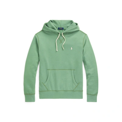 Shop Ralph Lauren The Rl Fleece Hoodie In Outback Green