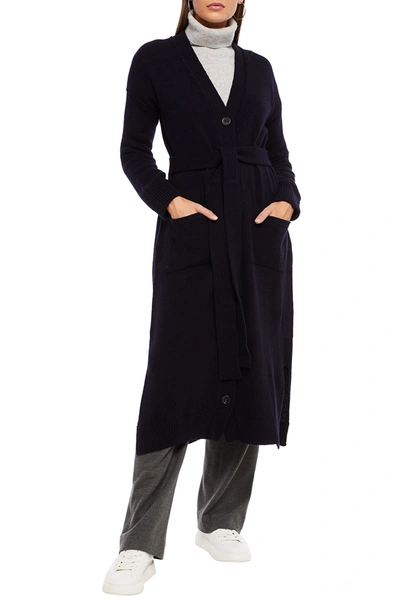 Shop And-daughter Ronnie Belted Wool Cardigan In Navy