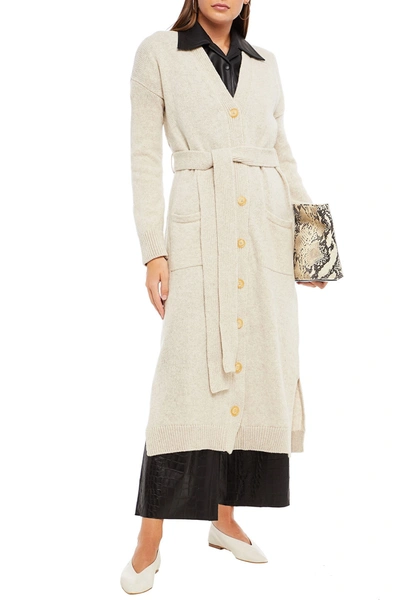 Shop And-daughter Ronnie Belted Wool Cardigan In Ivory